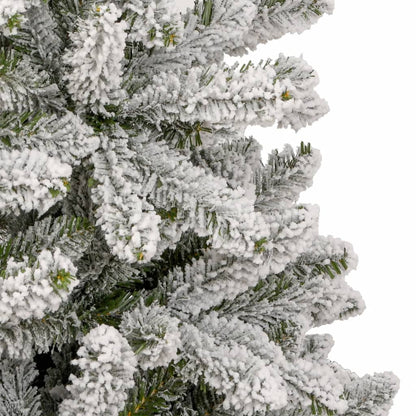 Artificial Hinged Christmas Tree Green and white PVC, metal Large