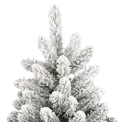 Artificial Hinged Christmas Tree Green and white PVC, metal