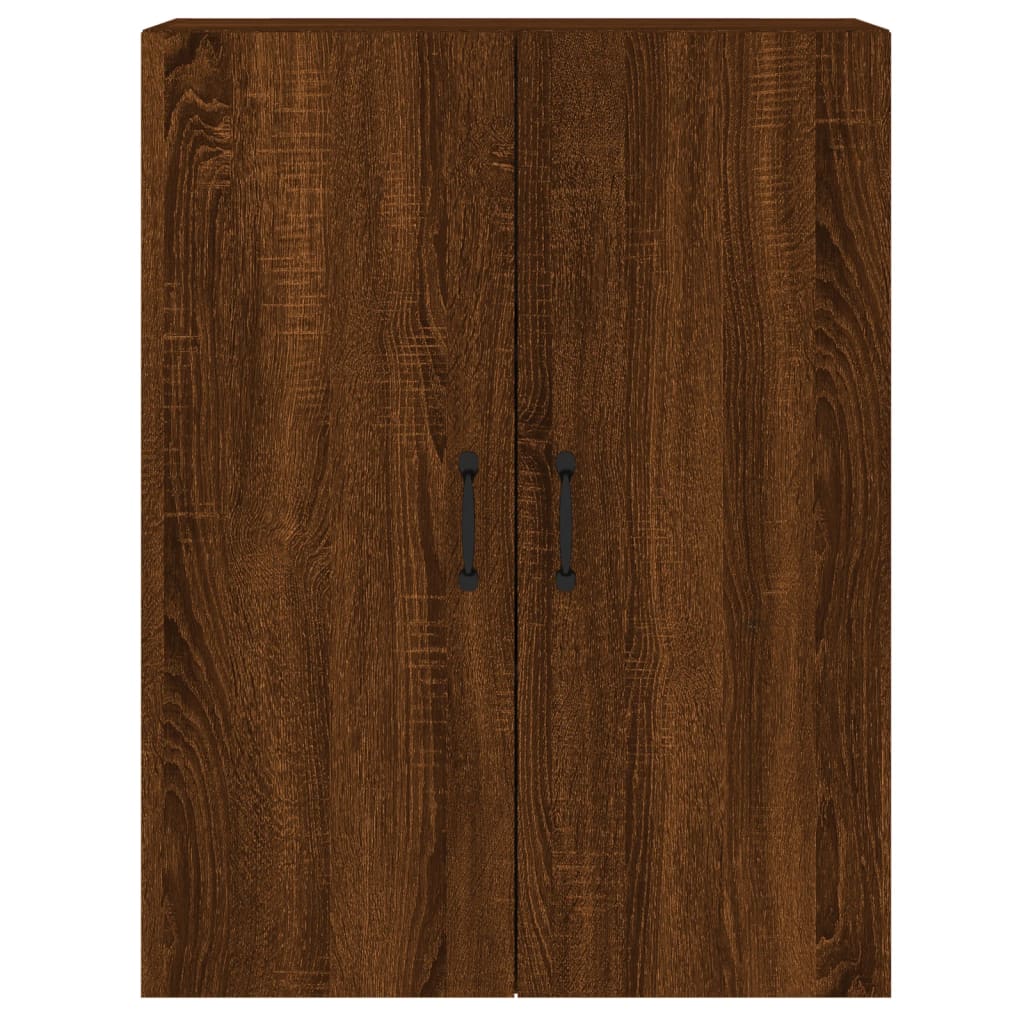 Wall Mounted Cabinets 2 pcs Brown Oak Engineered Wood