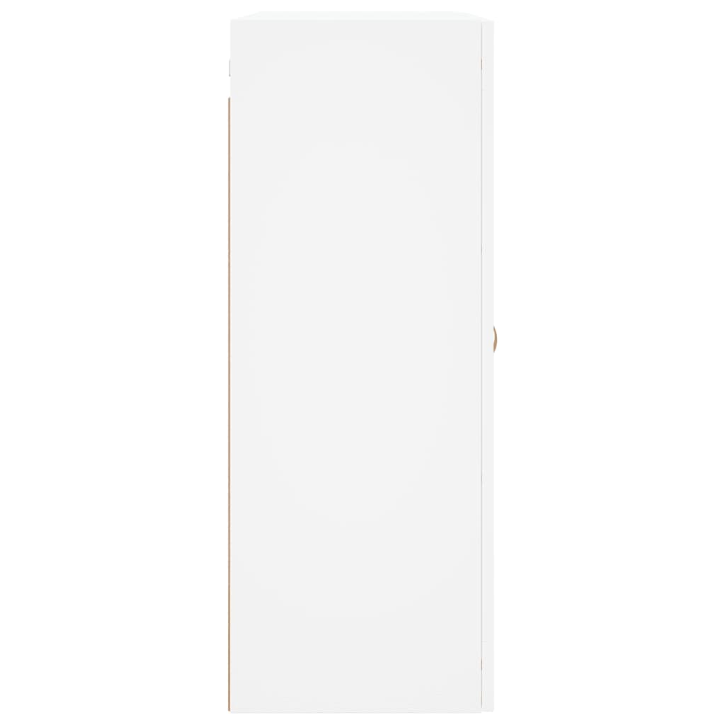 Wall Mounted Cabinets 2 pcs White Engineered Wood
