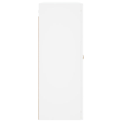 Wall Mounted Cabinets 2 pcs White Engineered Wood