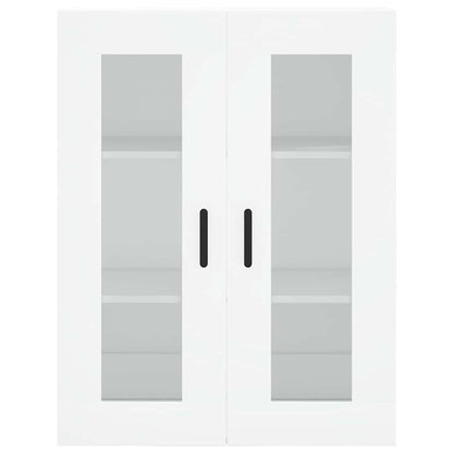 Wall Mounted Cabinets 2 pcs White Engineered Wood