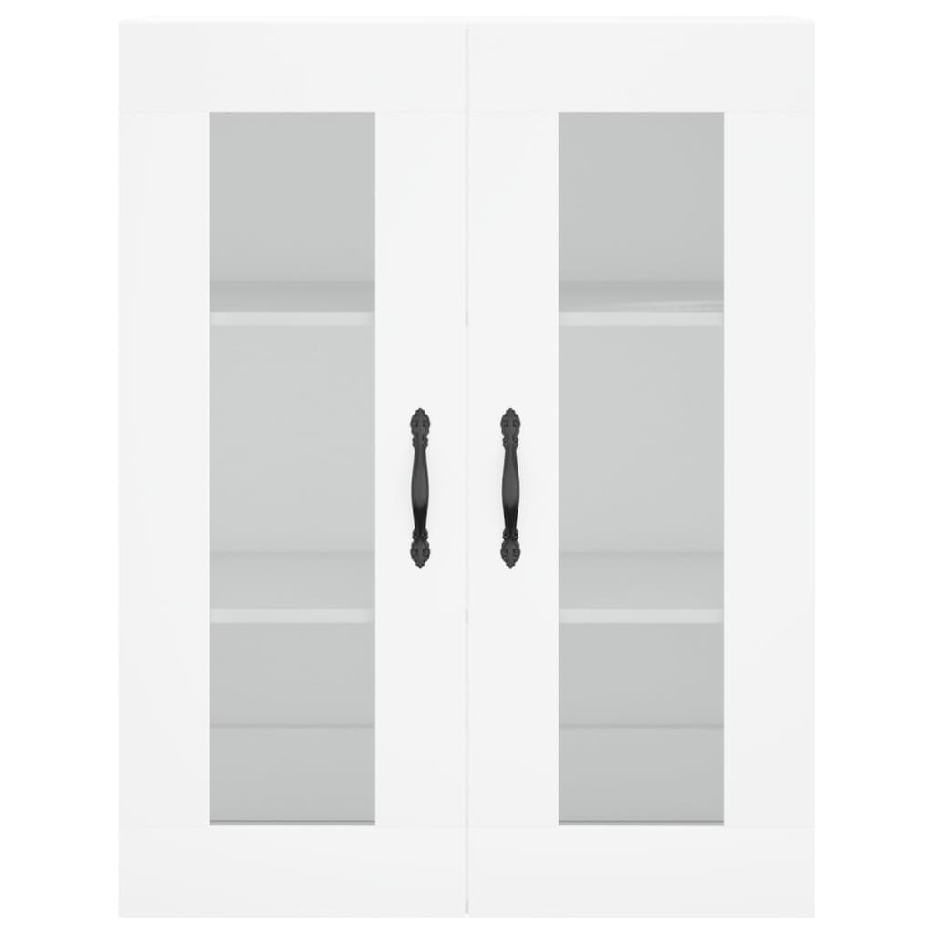 Wall Mounted Cabinets 2 pcs White Engineered Wood