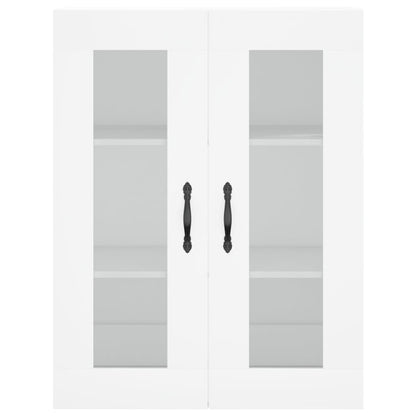 Wall Mounted Cabinets 2 pcs White Engineered Wood