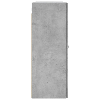 Wall Mounted Cabinets 2 pcs Concrete Grey Engineered Wood