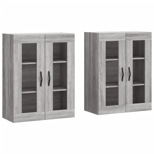 Wall Mounted Cabinets 2 pcs Grey Sonoma Engineered Wood