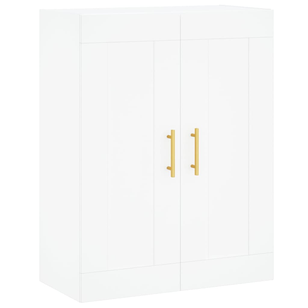 Wall Mounted Cabinets 2 pcs White Engineered Wood