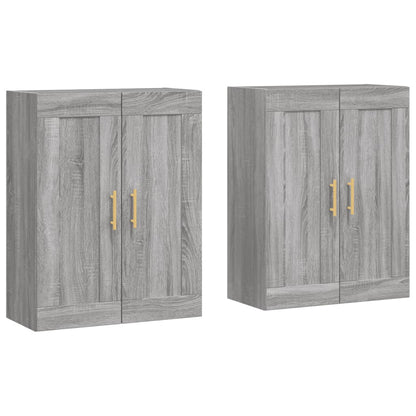 Wall Mounted Cabinets 2 pcs Grey Sonoma Engineered Wood
