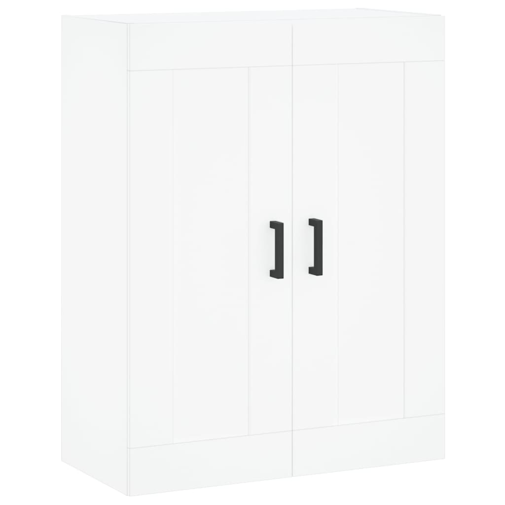 Wall Mounted Cabinets 2 pcs White Engineered Wood