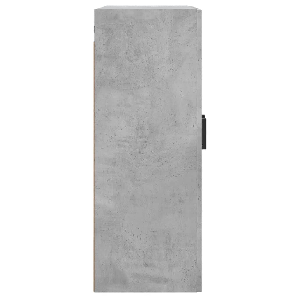 Wall Mounted Cabinets 2 pcs Concrete Grey Engineered Wood