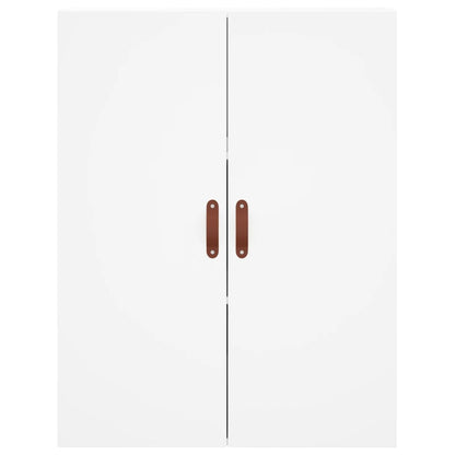Highboard White 69,5x34x180 cm Engineered Wood