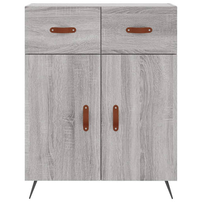 Highboard Grey Sonoma 69,5x34x180 cm Engineered Wood