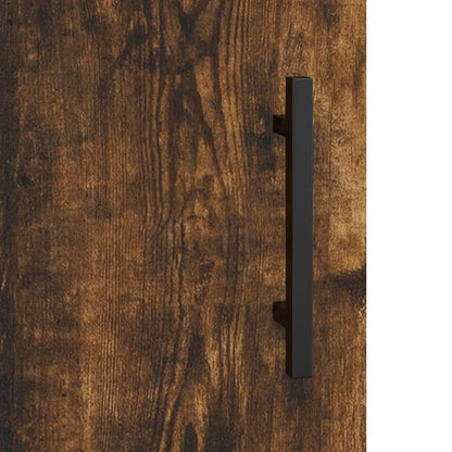 Highboard Smoked Oak 69.5x34x180 cm Engineered Wood