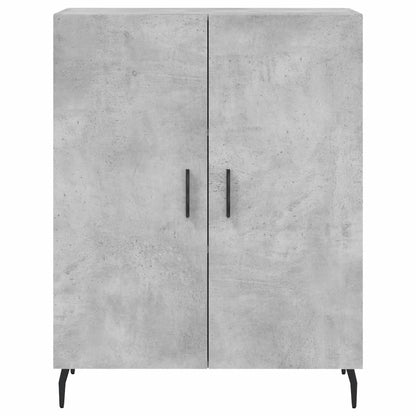 Highboard Concrete Grey 69.5x34x180 cm Engineered Wood