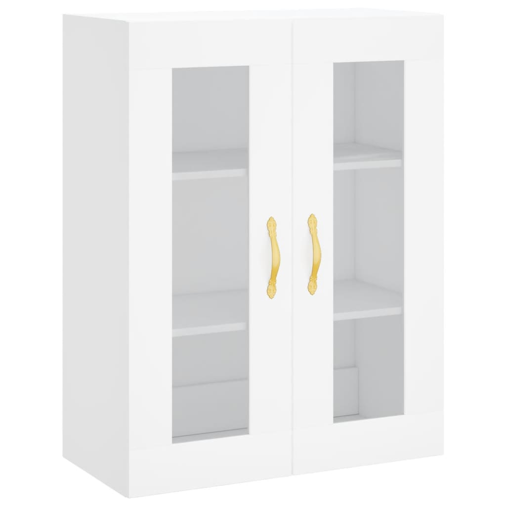 Highboard White 69,5x34x180 cm Engineered Wood
