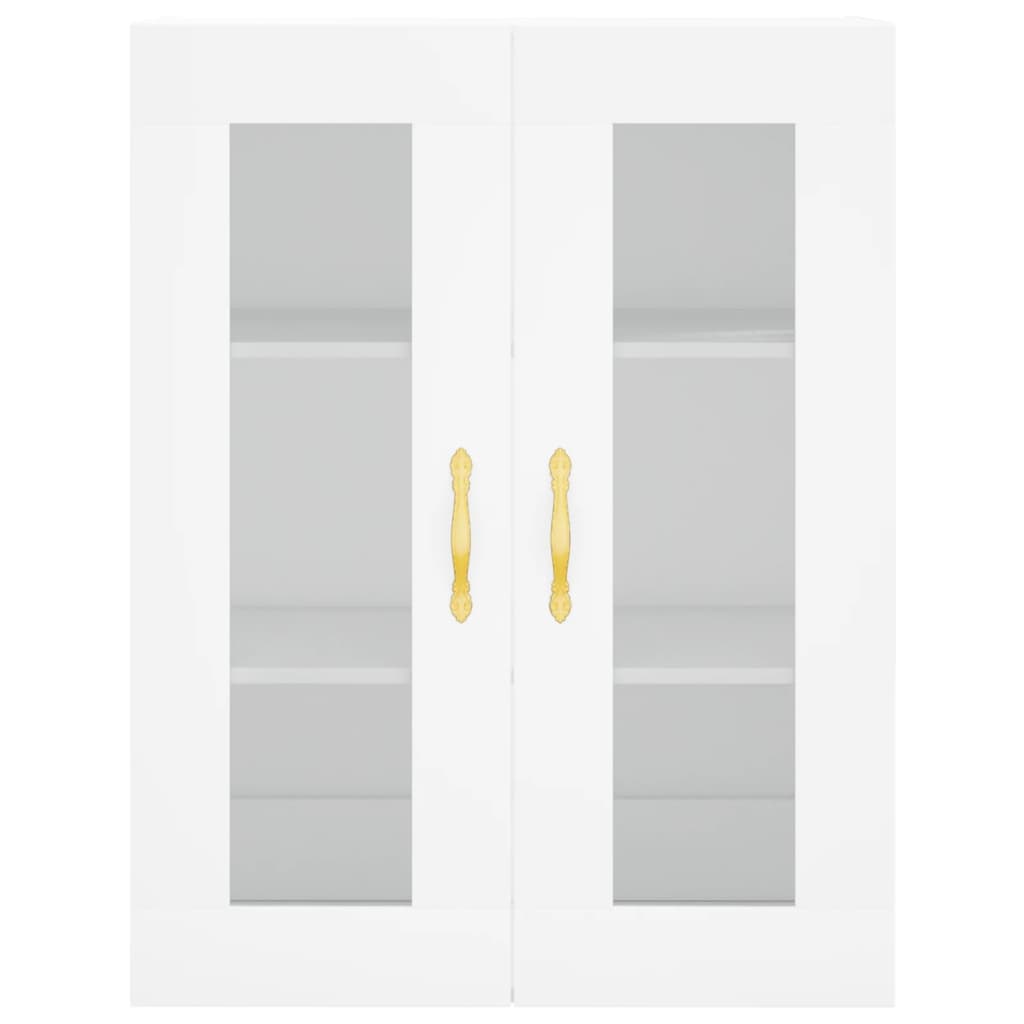 Highboard White 69,5x34x180 cm Engineered Wood