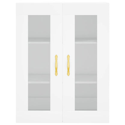 Highboard White 69,5x34x180 cm Engineered Wood