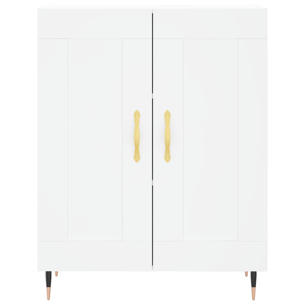 Highboard White 69,5x34x180 cm Engineered Wood