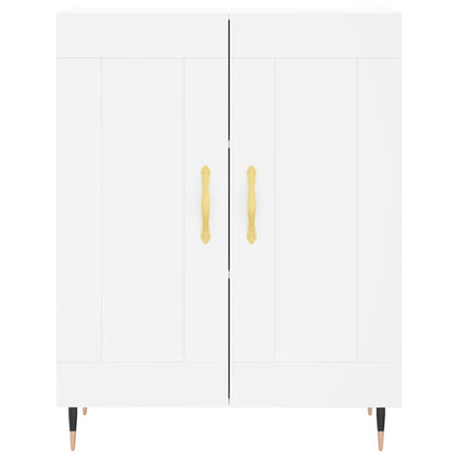 Highboard White 69,5x34x180 cm Engineered Wood