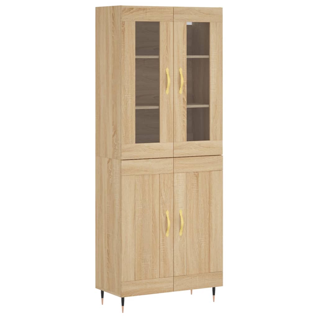 Highboard Sonoma Oak 69,5x34x180 cm Engineered Wood