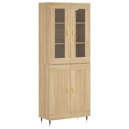 Highboard Sonoma Oak 69,5x34x180 cm Engineered Wood