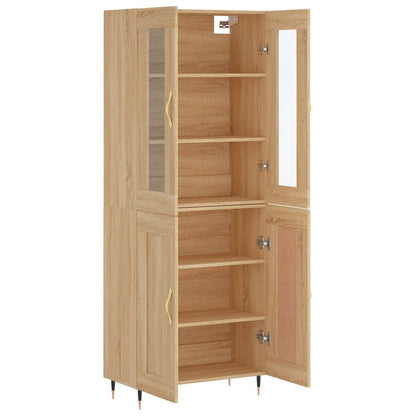 Highboard Sonoma Oak 69,5x34x180 cm Engineered Wood