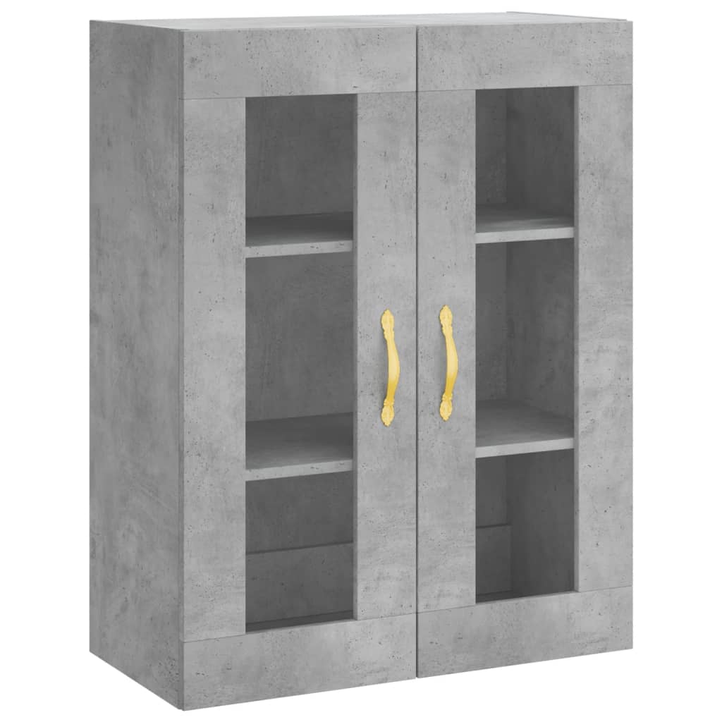 Highboard Concrete Grey 69,5x34x180 cm Engineered Wood