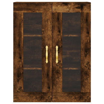 Highboard Smoked Oak 69,5x34x180 cm Engineered Wood