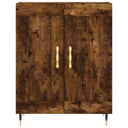 Highboard Smoked Oak 69,5x34x180 cm Engineered Wood
