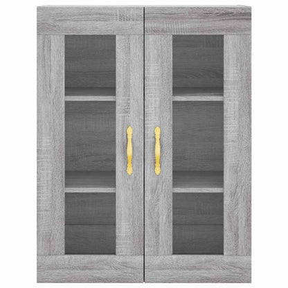Highboard Grey Sonoma 69,5x34x180 cm Engineered Wood