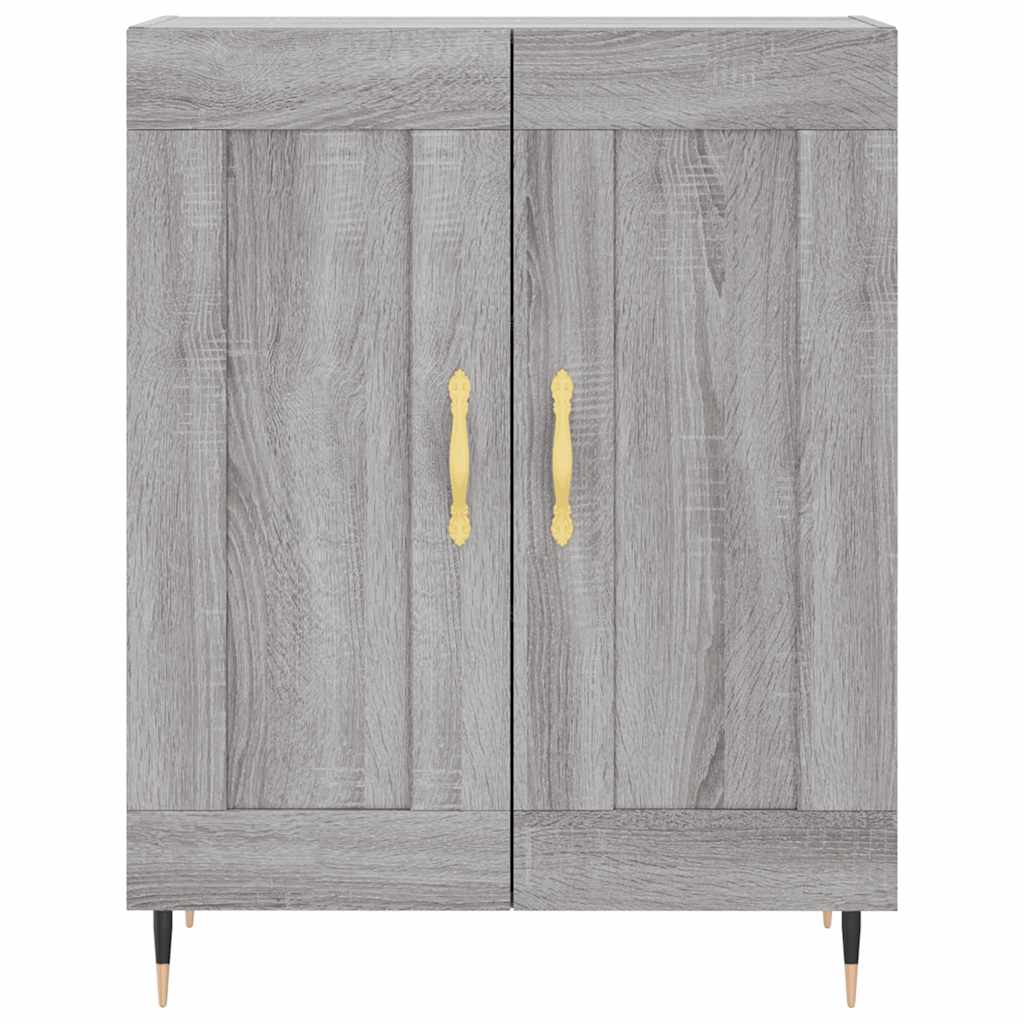 Highboard Grey Sonoma 69,5x34x180 cm Engineered Wood