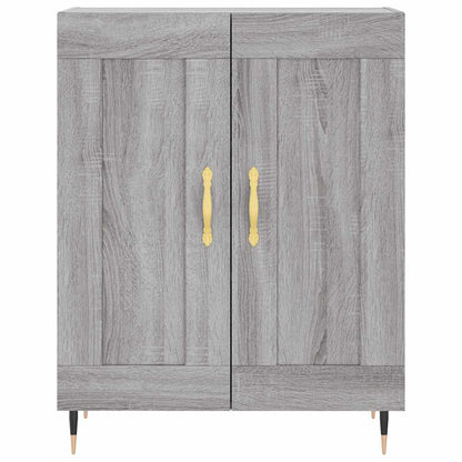 Highboard Grey Sonoma 69,5x34x180 cm Engineered Wood