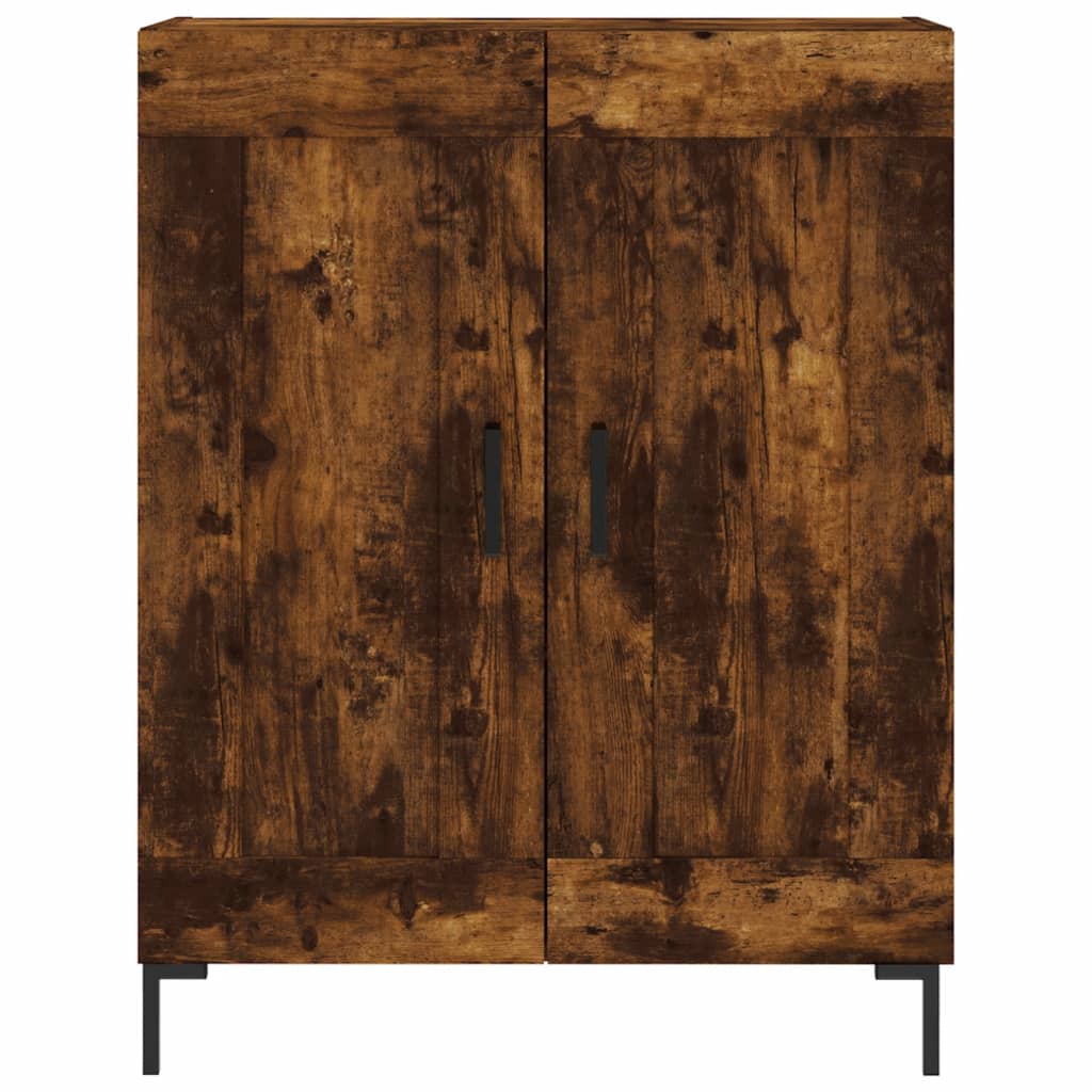 Highboard Smoked Oak 69.5x34x180 cm Engineered Wood