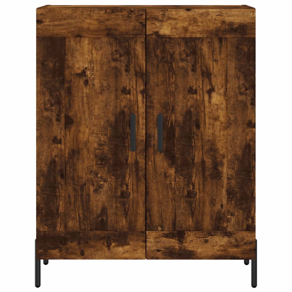 Highboard Smoked Oak 69,5x34x180 cm Engineered Wood