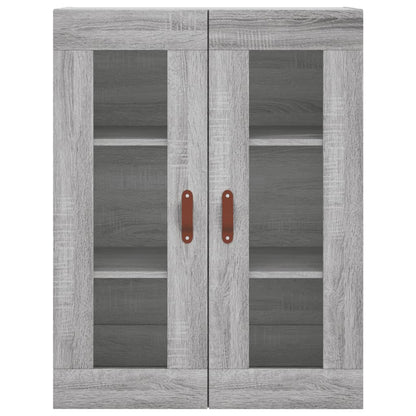 Highboard Grey Sonoma 69,5x34x180 cm Engineered Wood