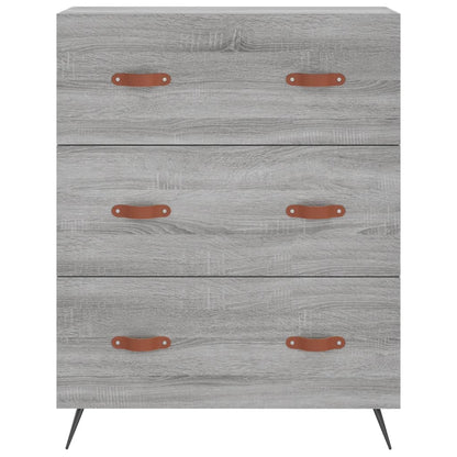 Highboard Grey Sonoma 69,5x34x180 cm Engineered Wood