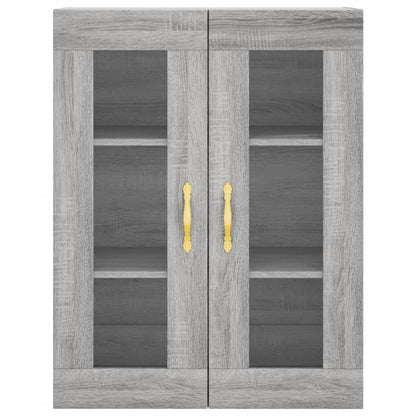 Highboard Grey Sonoma 69,5x34x180 cm Engineered Wood