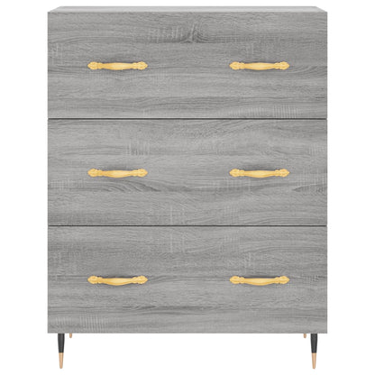 Highboard Grey Sonoma 69,5x34x180 cm Engineered Wood