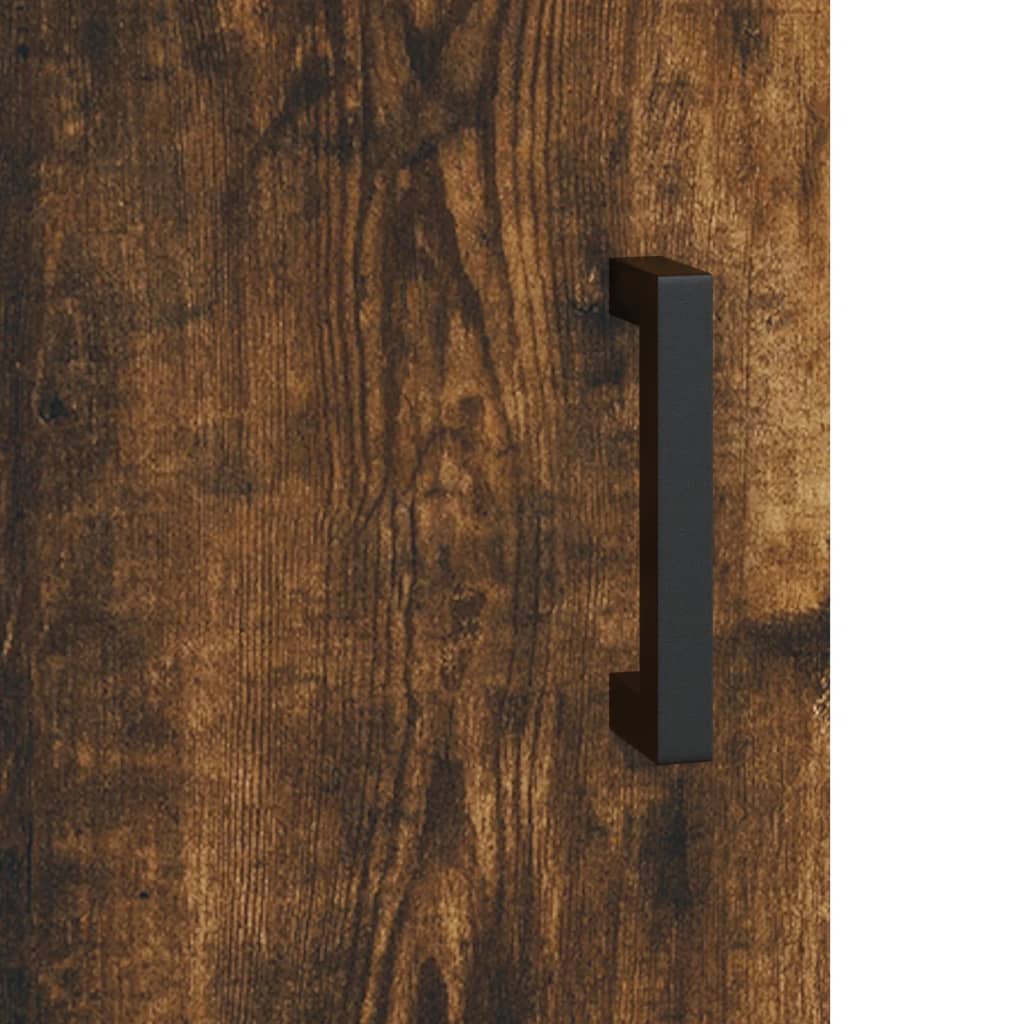 Highboard Smoked Oak 69,5x34x180 cm Engineered Wood