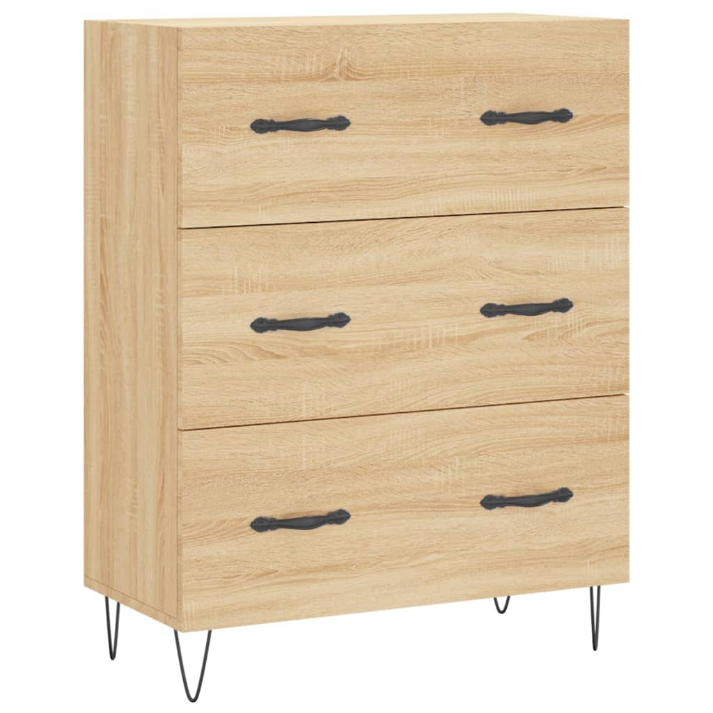 Highboard Sonoma Oak 69.5x34x180 cm Engineered Wood