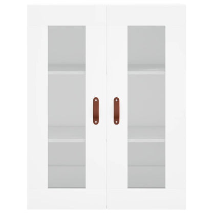 Highboard White 69,5x34x180 cm Engineered Wood