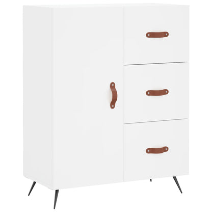 Highboard White 69,5x34x180 cm Engineered Wood