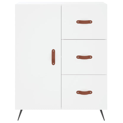 Highboard White 69,5x34x180 cm Engineered Wood