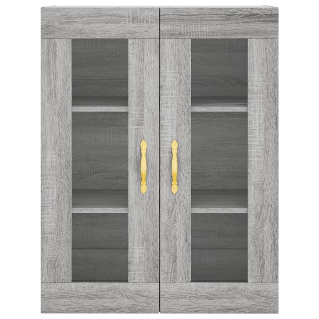 Highboard Grey Sonoma 69,5x34x180 cm Engineered Wood
