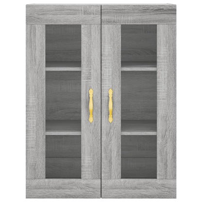 Highboard Grey Sonoma 69,5x34x180 cm Engineered Wood