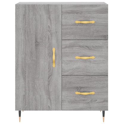 Highboard Grey Sonoma 69,5x34x180 cm Engineered Wood