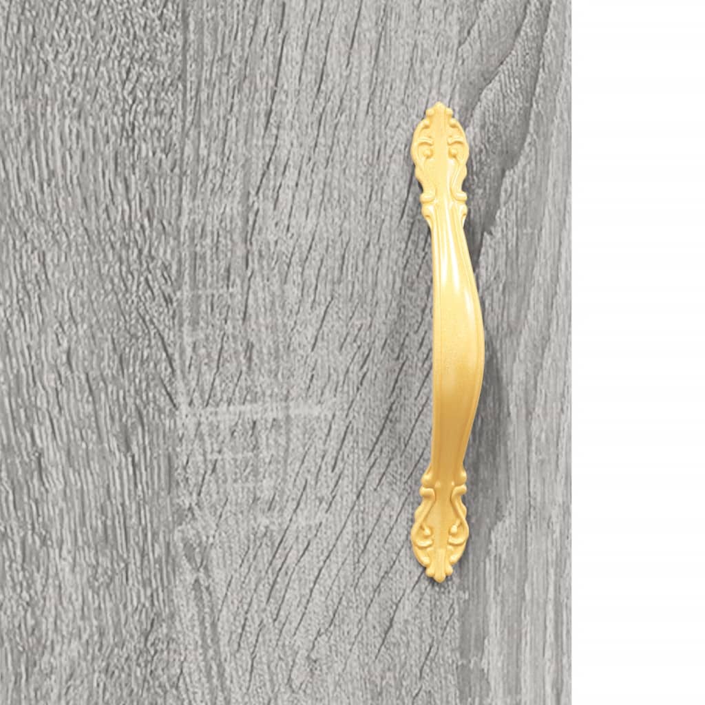 Highboard Grey Sonoma 69,5x34x180 cm Engineered Wood