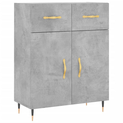 Highboard Concrete Grey 69,5x34x180 cm Engineered Wood