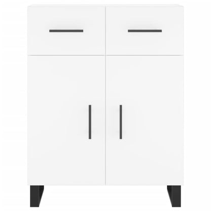 Highboard White 69.5x34x180 cm Engineered Wood