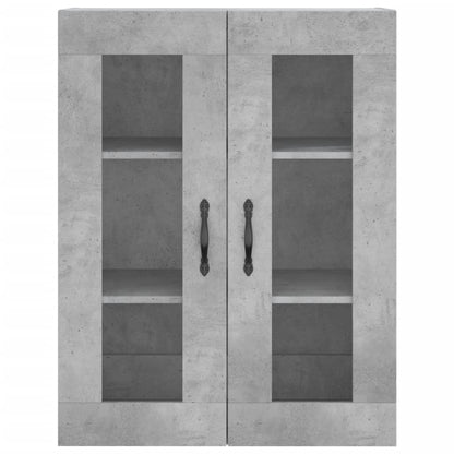 Highboard Concrete Grey 69.5x34x180 cm Engineered Wood